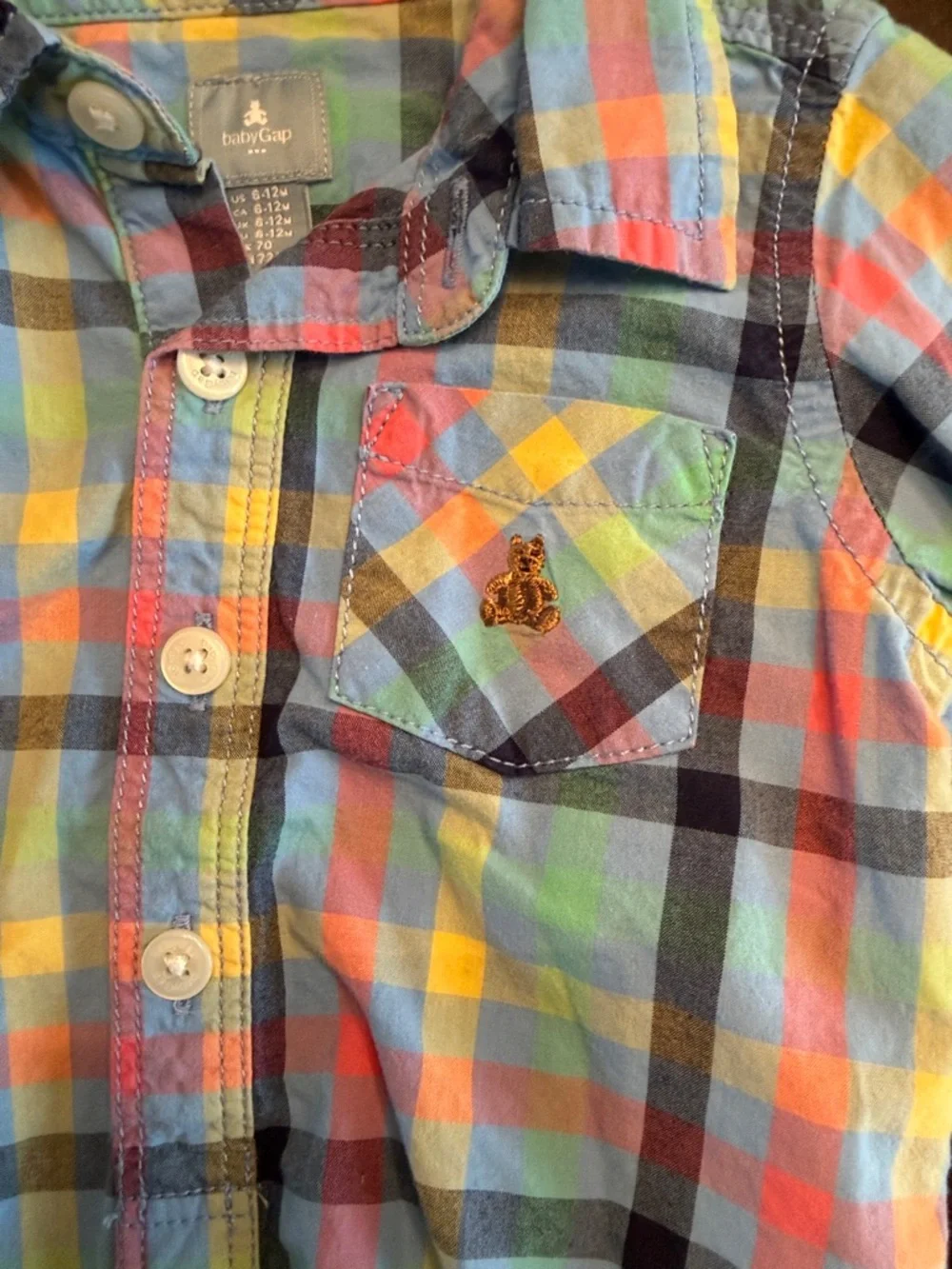 Baby Gap OshKosh Plaid Outfit Bundle Jeans Baby Boy 6M